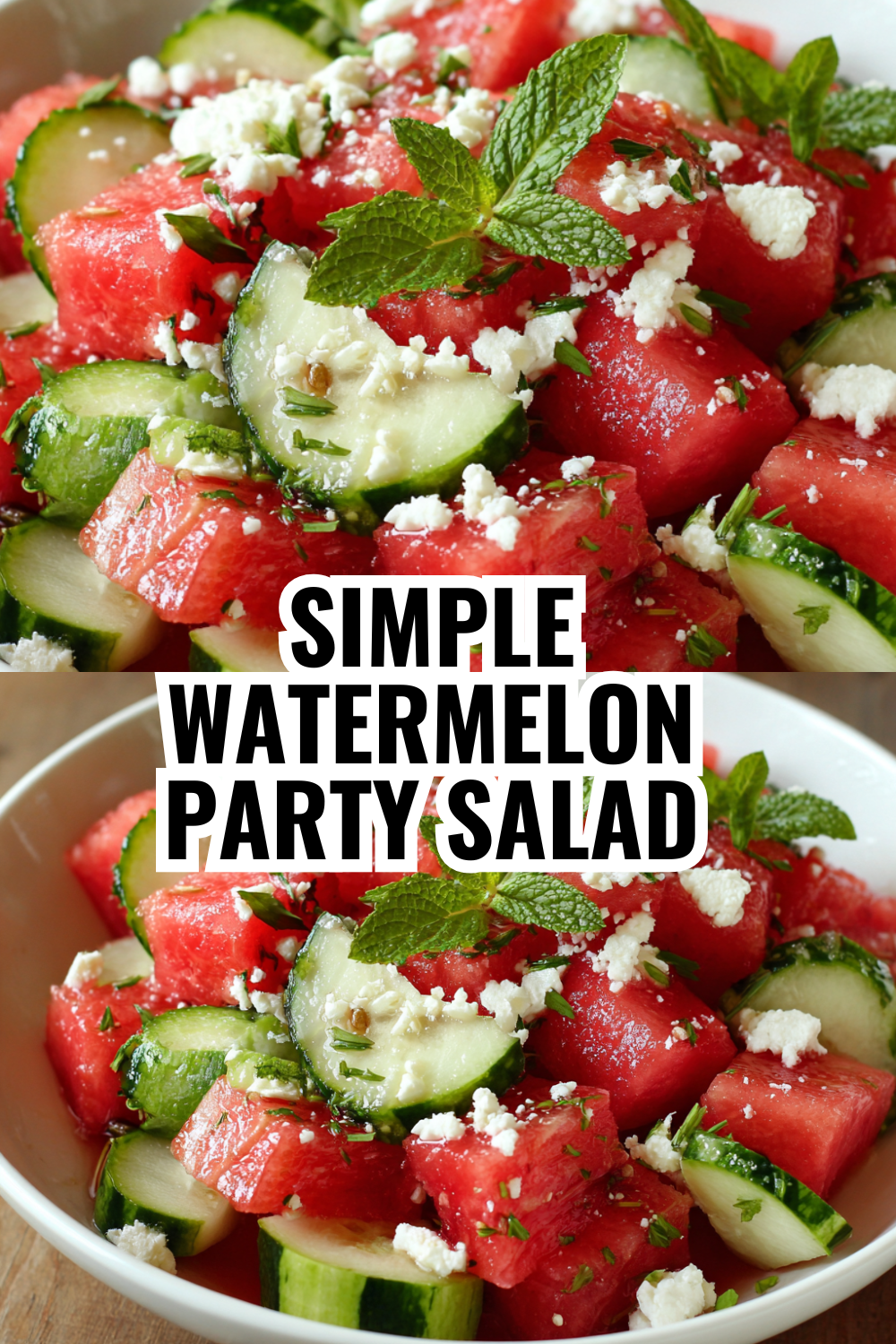 No-Cook Watermelon Feta Salad — Best for Busy Summer Days