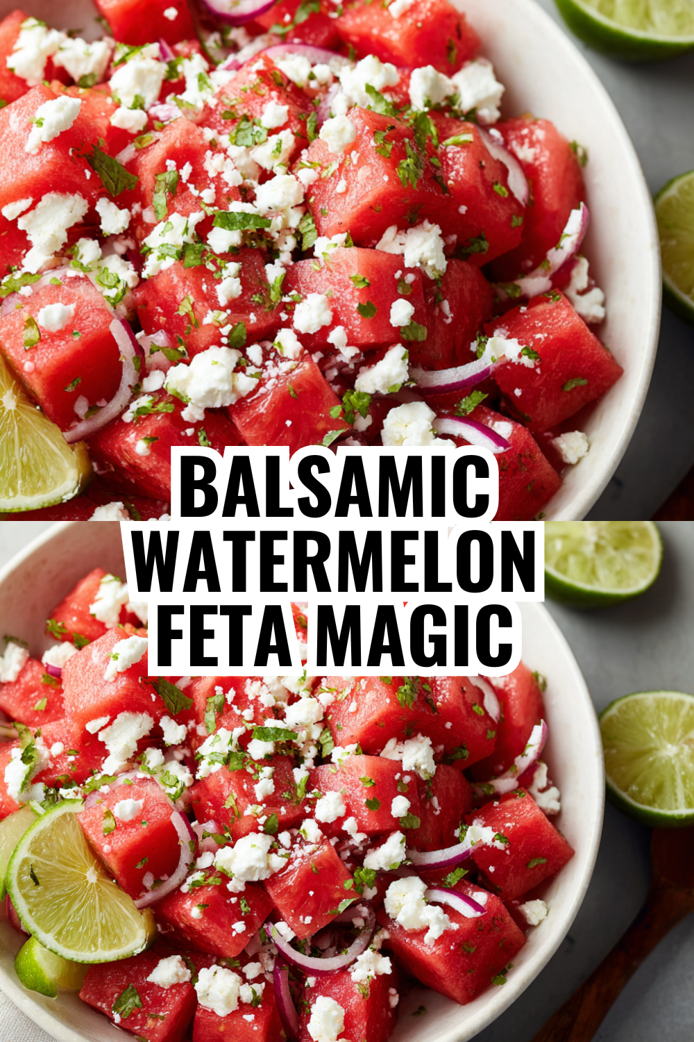 Watermelon Salad with Balsamic Glaze — Elegant and Effortless