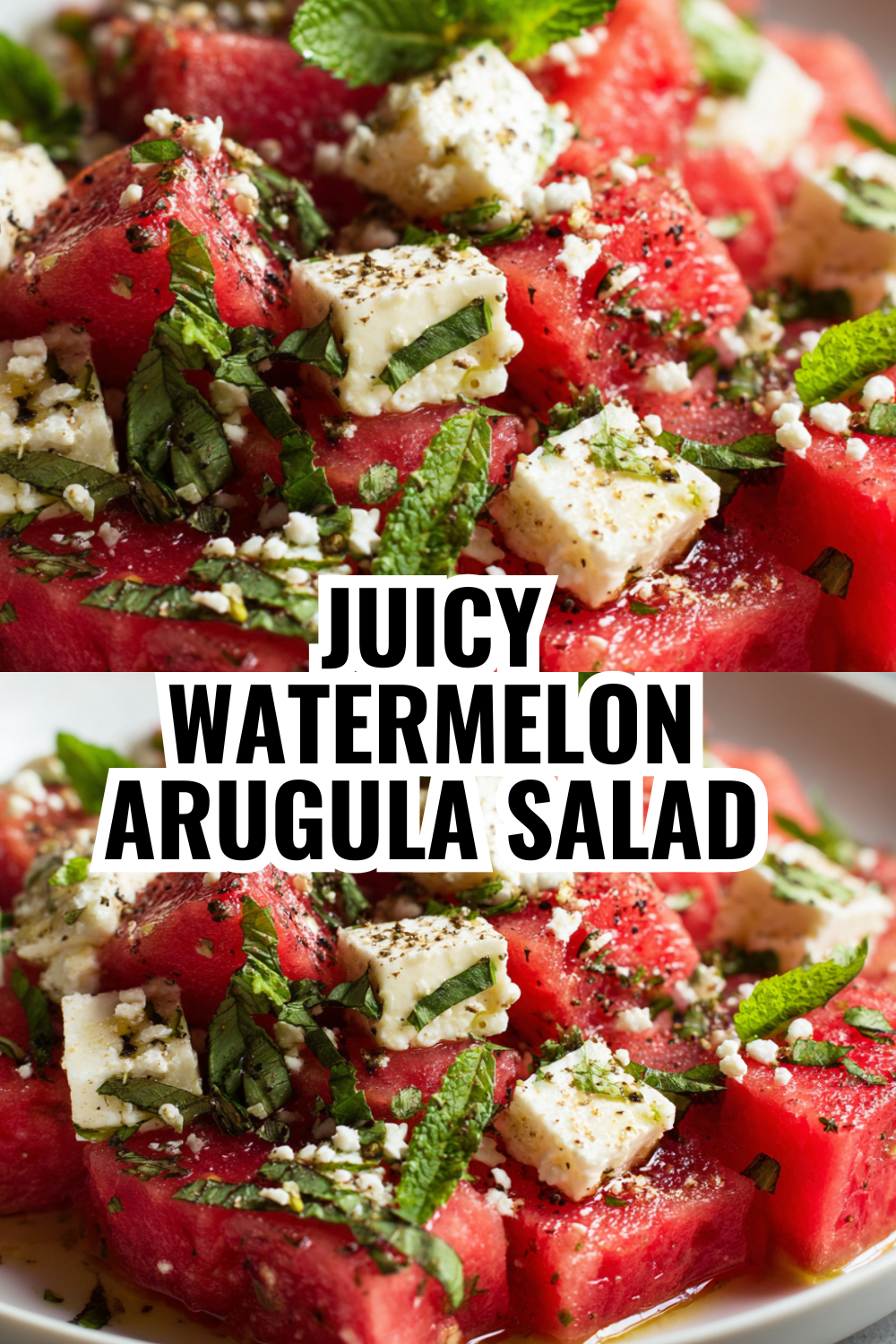 Easy Watermelon Salad Ready in 15 Minutes (5-Ingredient Version!)