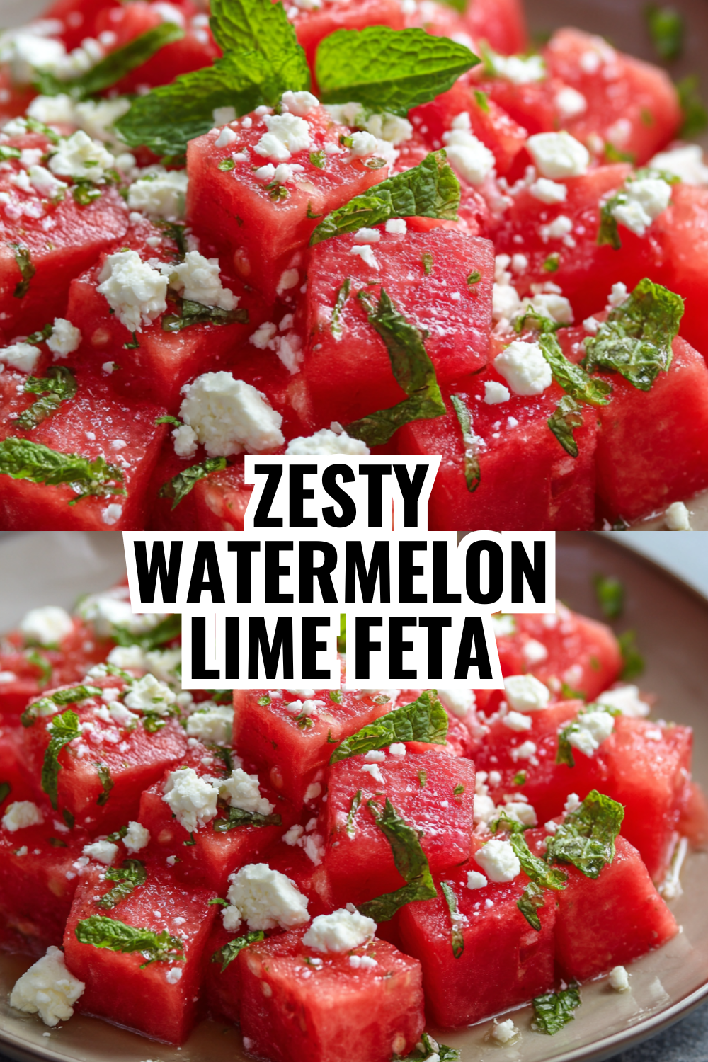 Watermelon Cucumber Feta Salad — Light, Refreshing, and Addictive