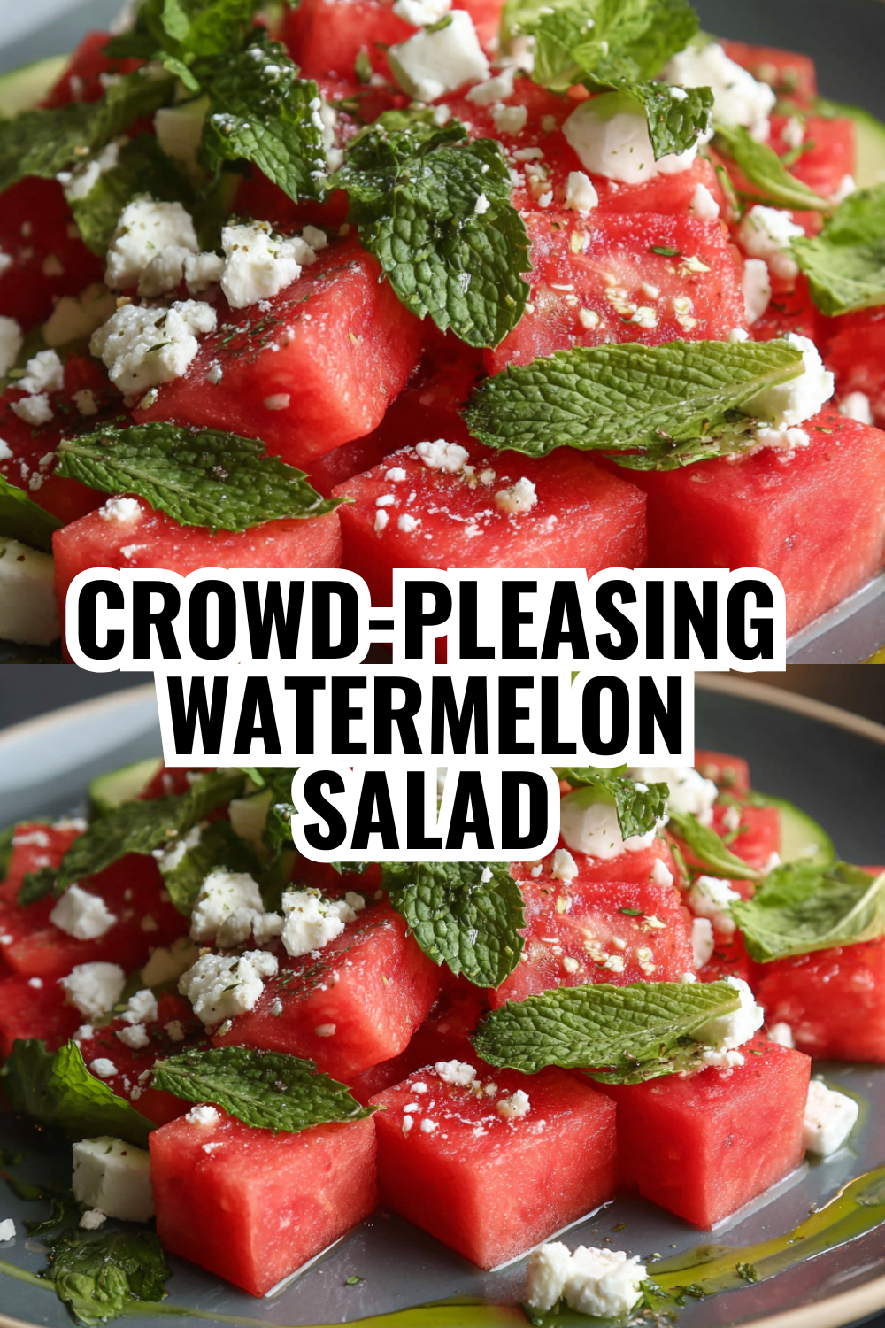 Watermelon Feta Skewers — The Easiest Party Appetizer Ever