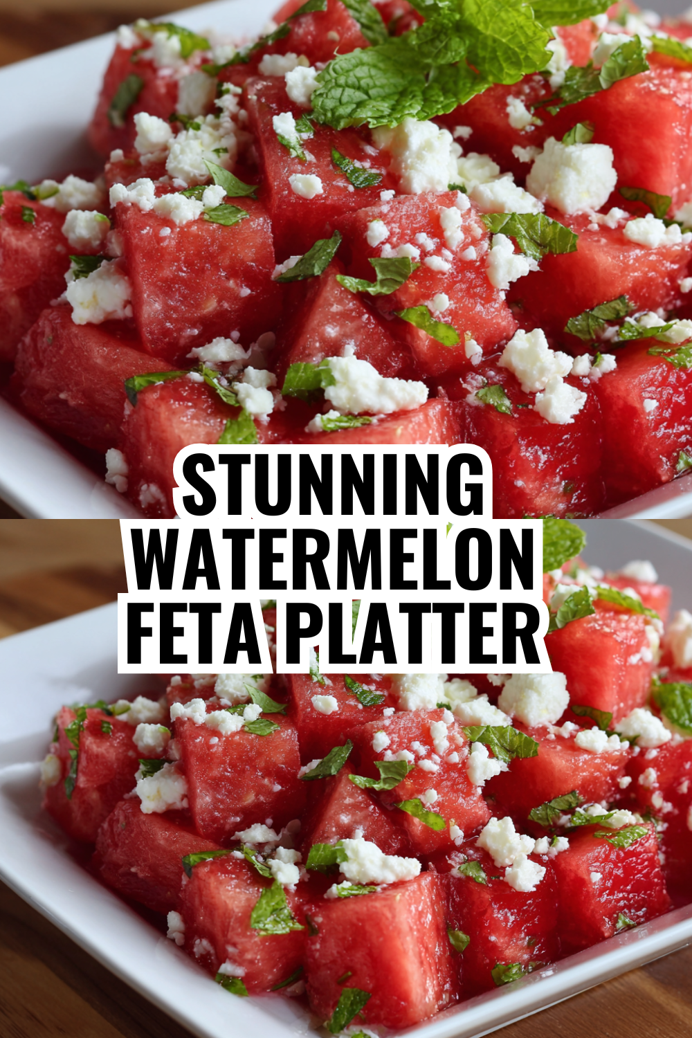 Watermelon Basil Feta Salad — Perfect for Date Night Dinner