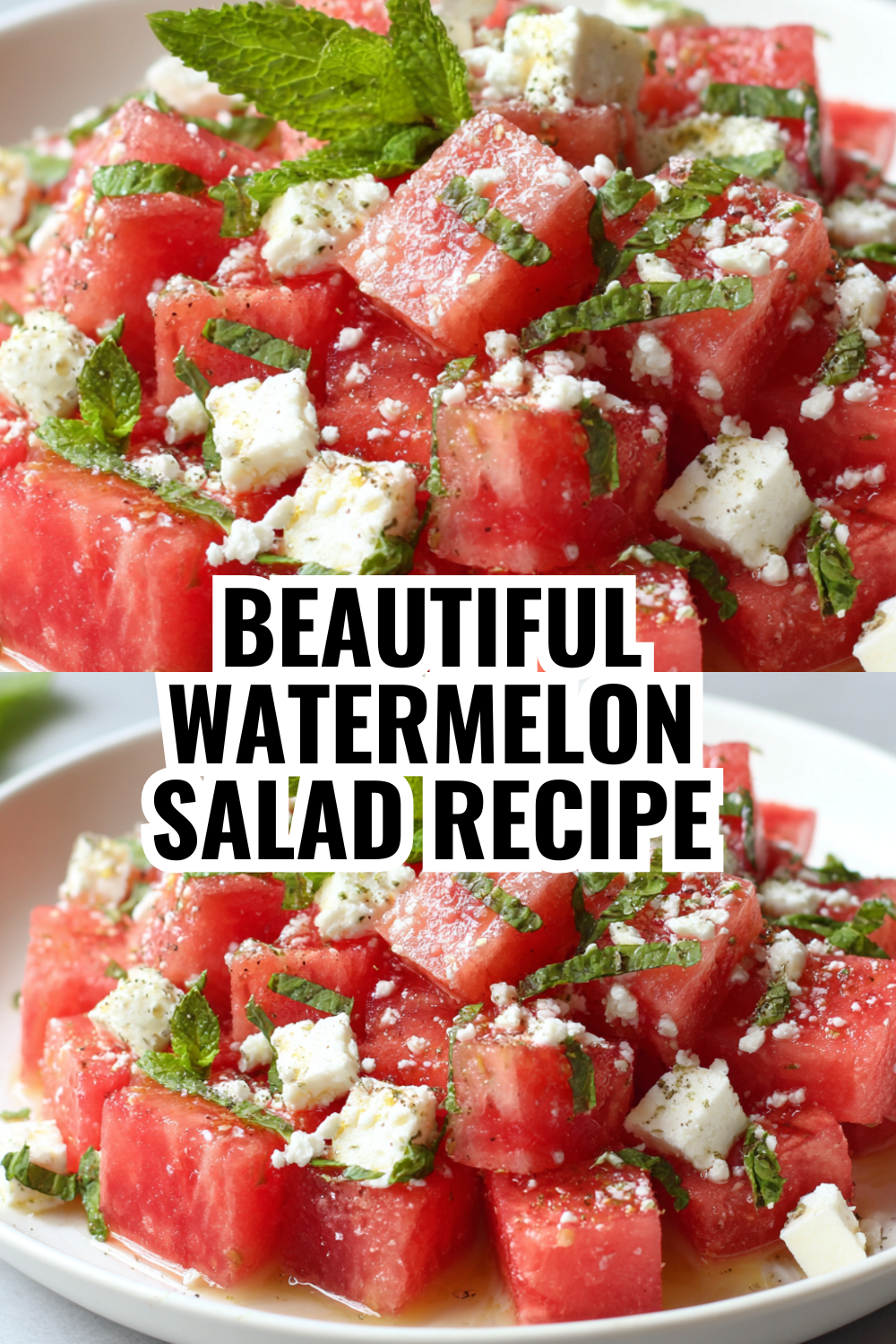 Watermelon Feta Salad for a Crowd — Feeds 12 Easily