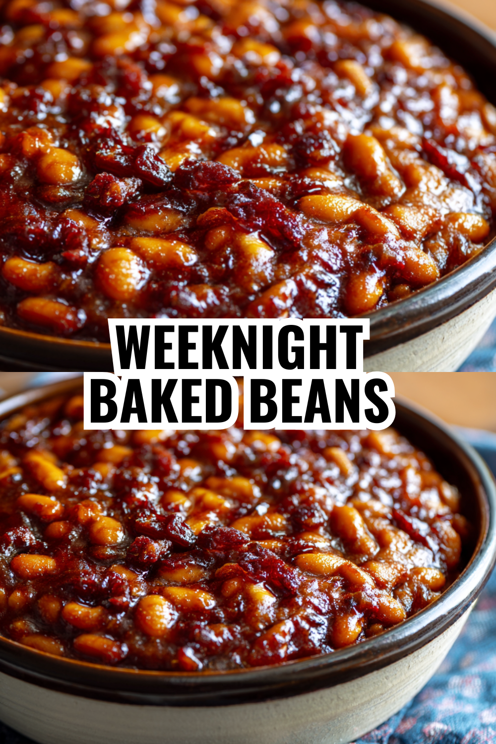 Two-Bean Baked Beans — Double the Beans, Triple the Flavor and Texture