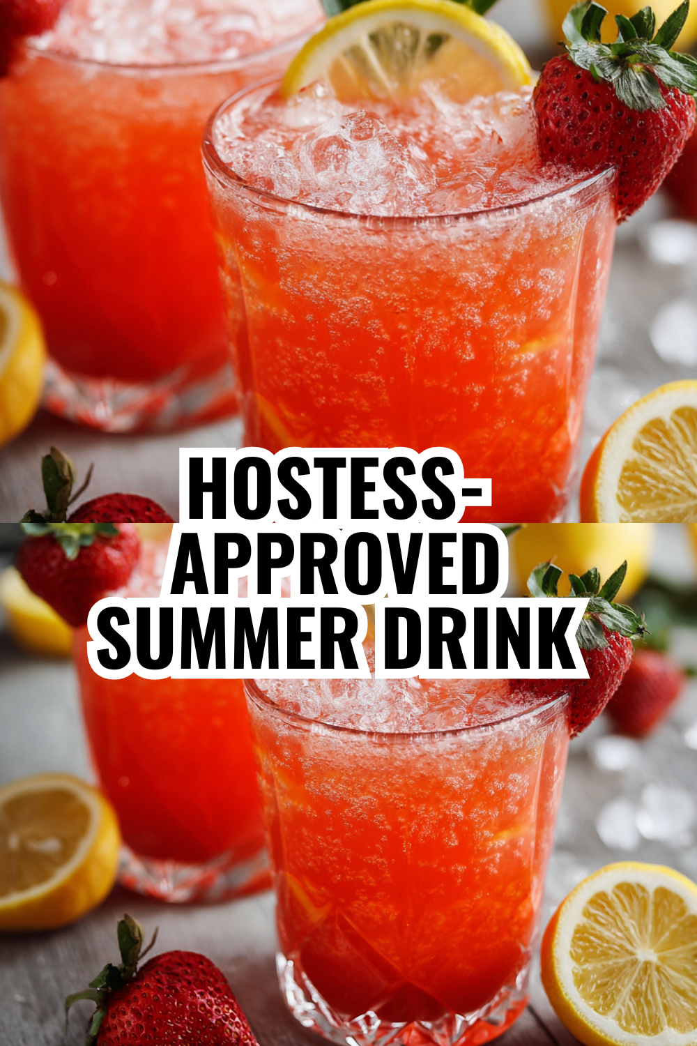 Homemade Strawberry Lemonade Punch Bowl Recipe for Fourth of July Entertaining