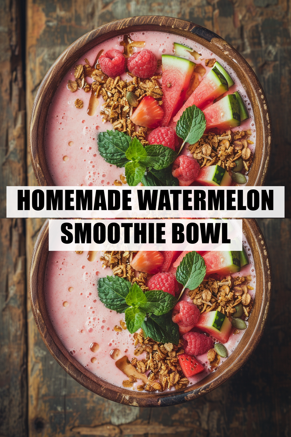 Healthy Watermelon Smoothie Bowl (Looks Fancy, Takes 5 Minutes)