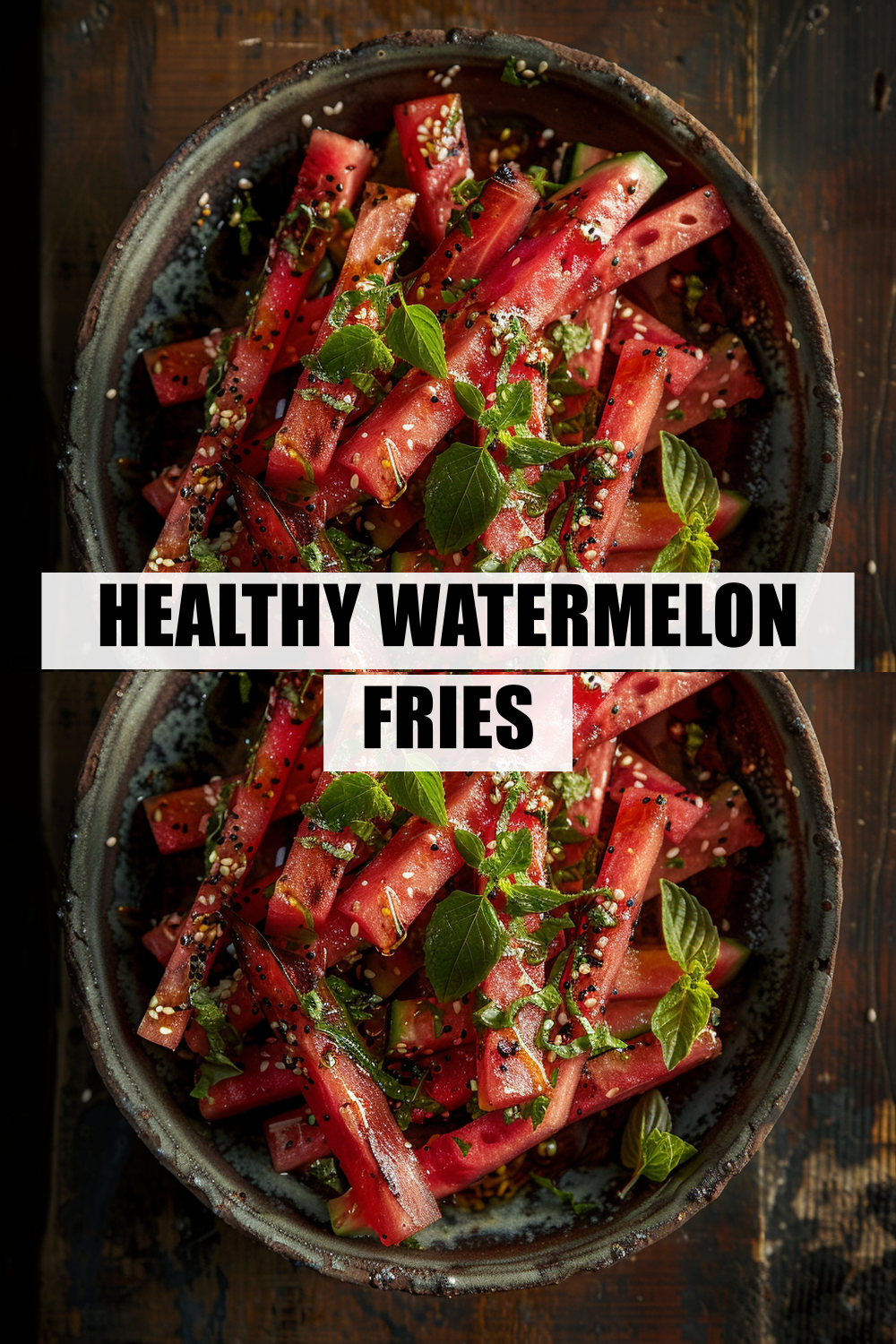 Healthy Watermelon Fries with Strawberry Dip (TikTok Favorite!)