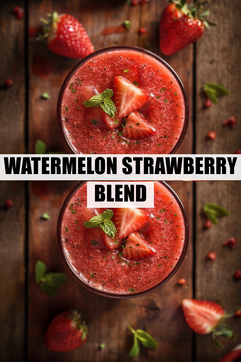 Simple Watermelon Strawberry Blend for Hydration and Flavor