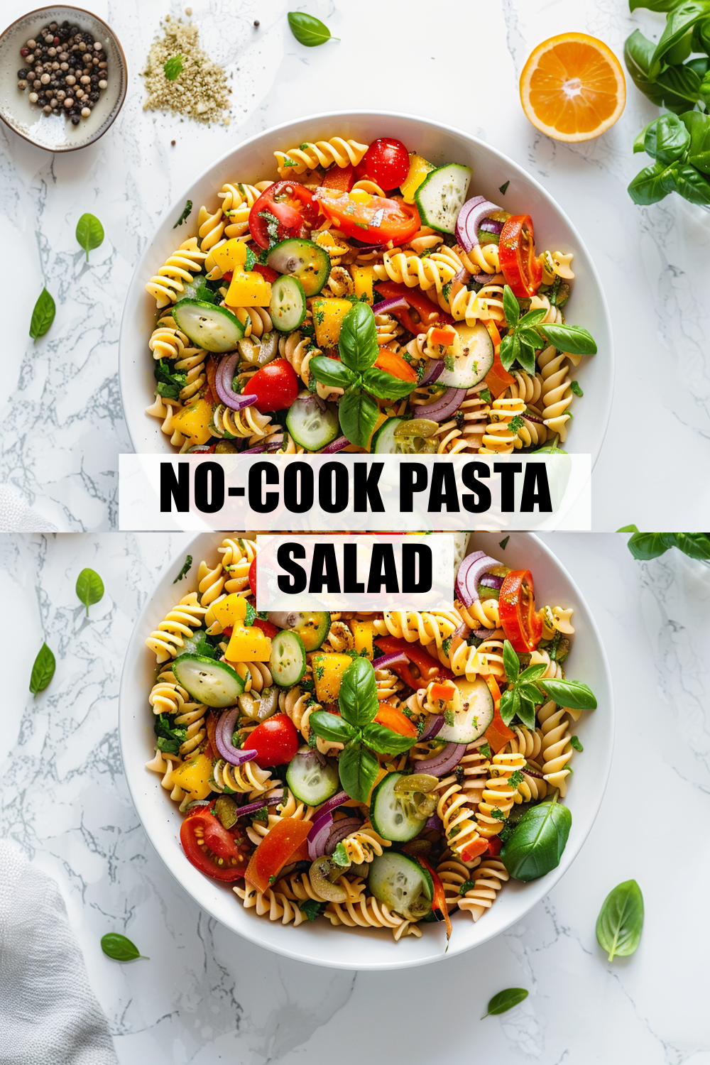 No-Cook Cold Pasta Salad — Perfect for Hot Summer Days