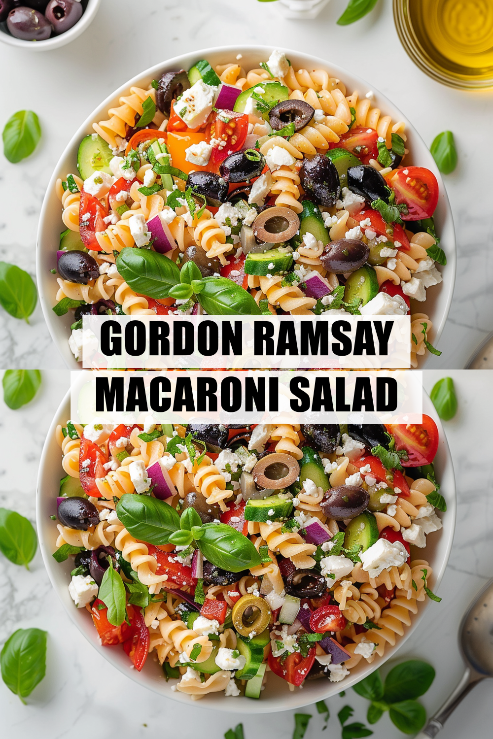 Gordon Ramsay Macaroni Salad with Fresh Vegetables & Pickles