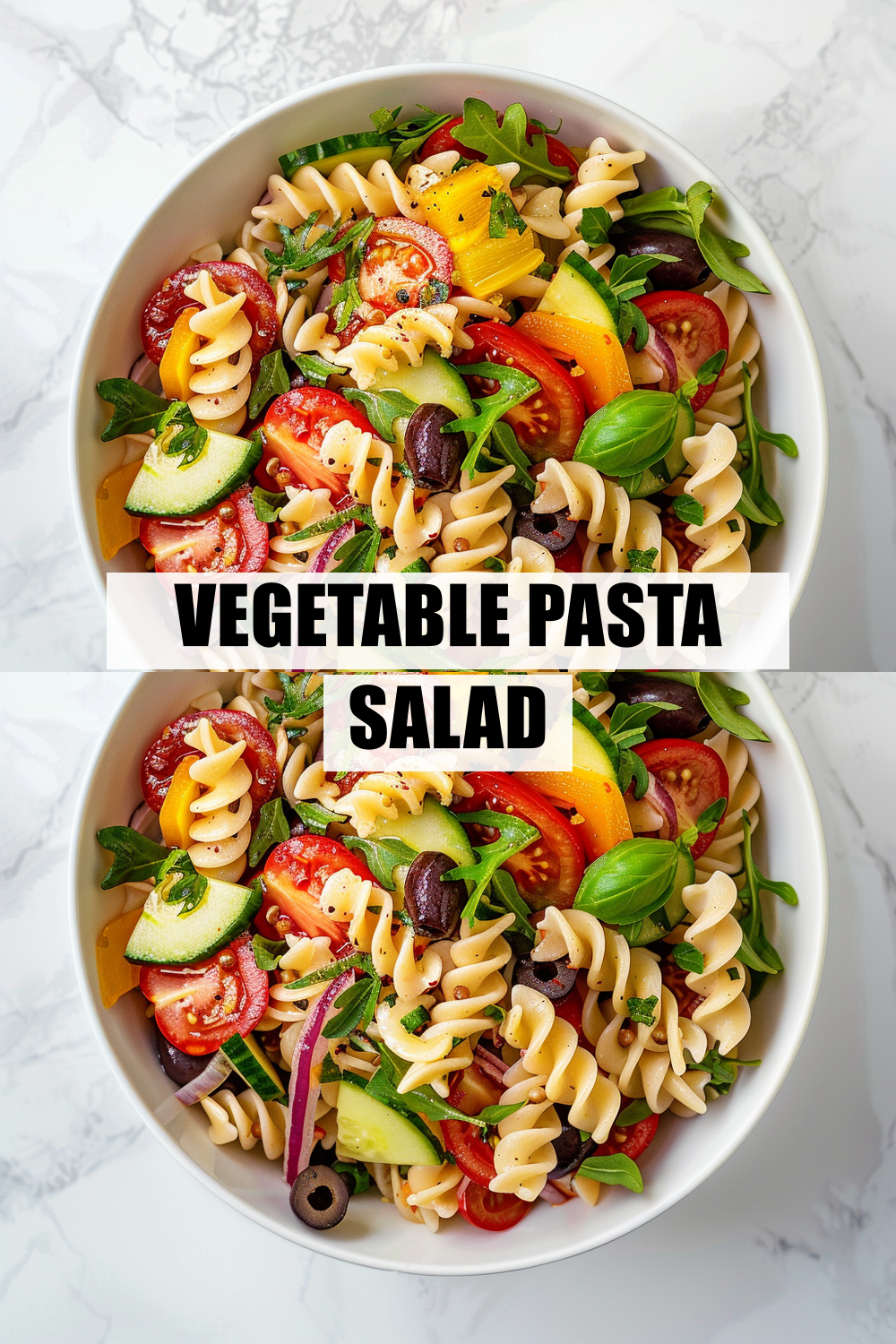 Vegetable Pasta Salad with Creamy Italian Dressing