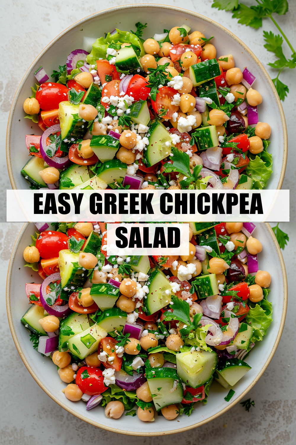 Easy Greek Chickpea Salad — Perfect for Sunday Meal Prep All Week