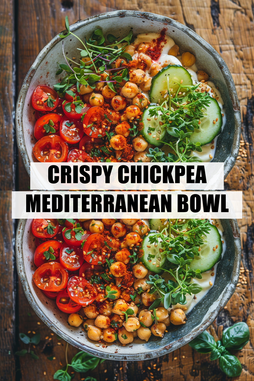 Crispy Chickpea Mediterranean Bowl Perfect for Impressing Dinner Guests Tonight