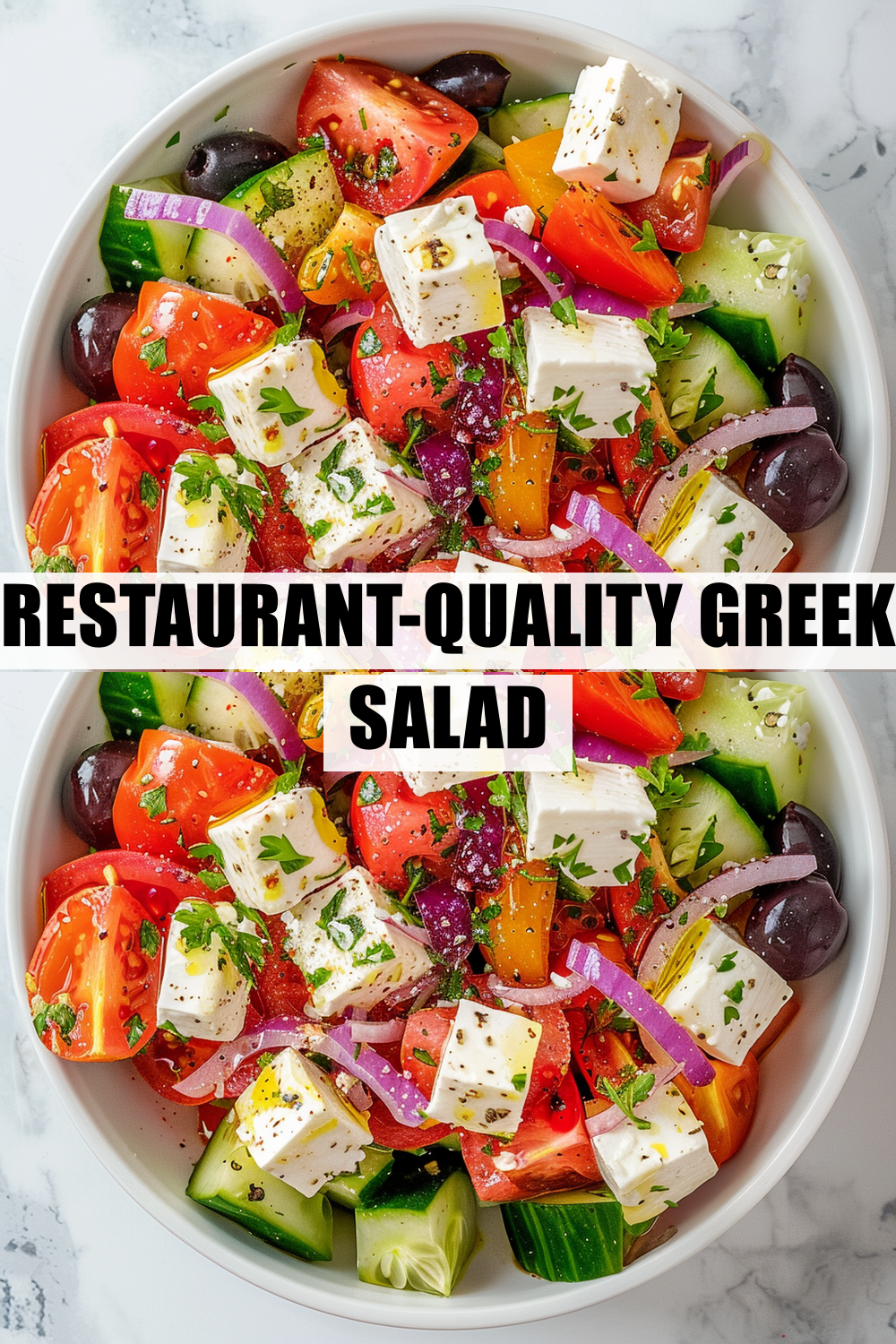 Restaurant-Quality Greek Salad with the Secret Lemon Vinaigrette Nobody Tells You