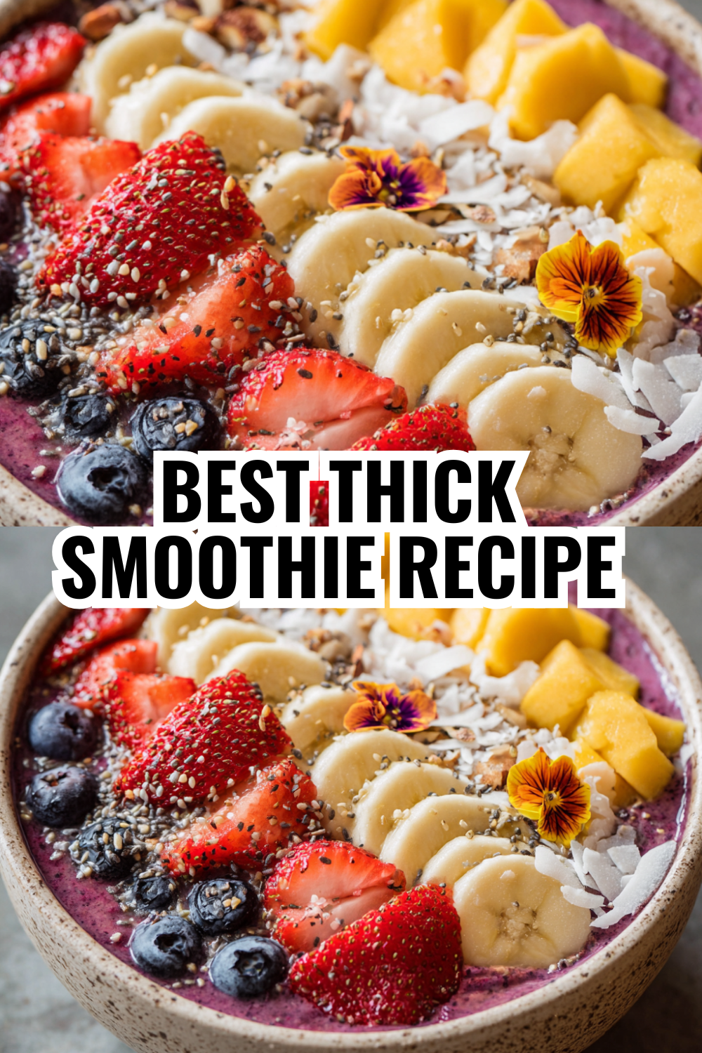 Simple Banana Smoothie Bowl That Stays Thick (The Secret Trick)
