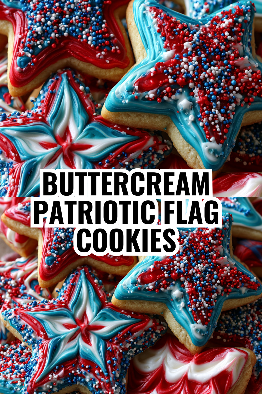 Buttercream Patriotic Flag Cookies — No Piping Skills Required