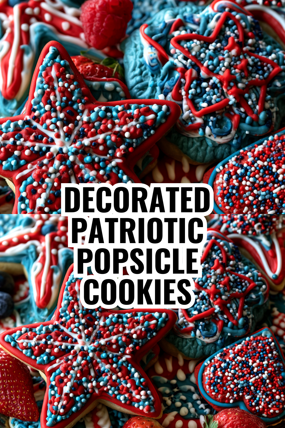 Decorated Patriotic Popsicle Cookies — The Showstopper Everyone Requests