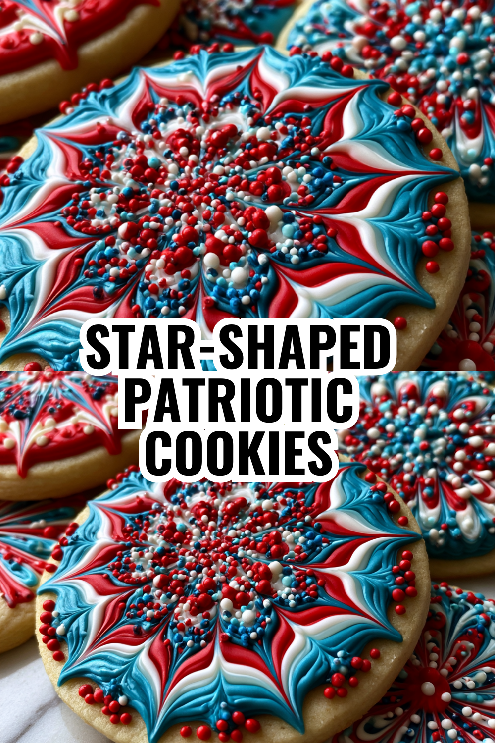 Star-Shaped Patriotic Cookies Decorated — Restaurant-Quality at Home