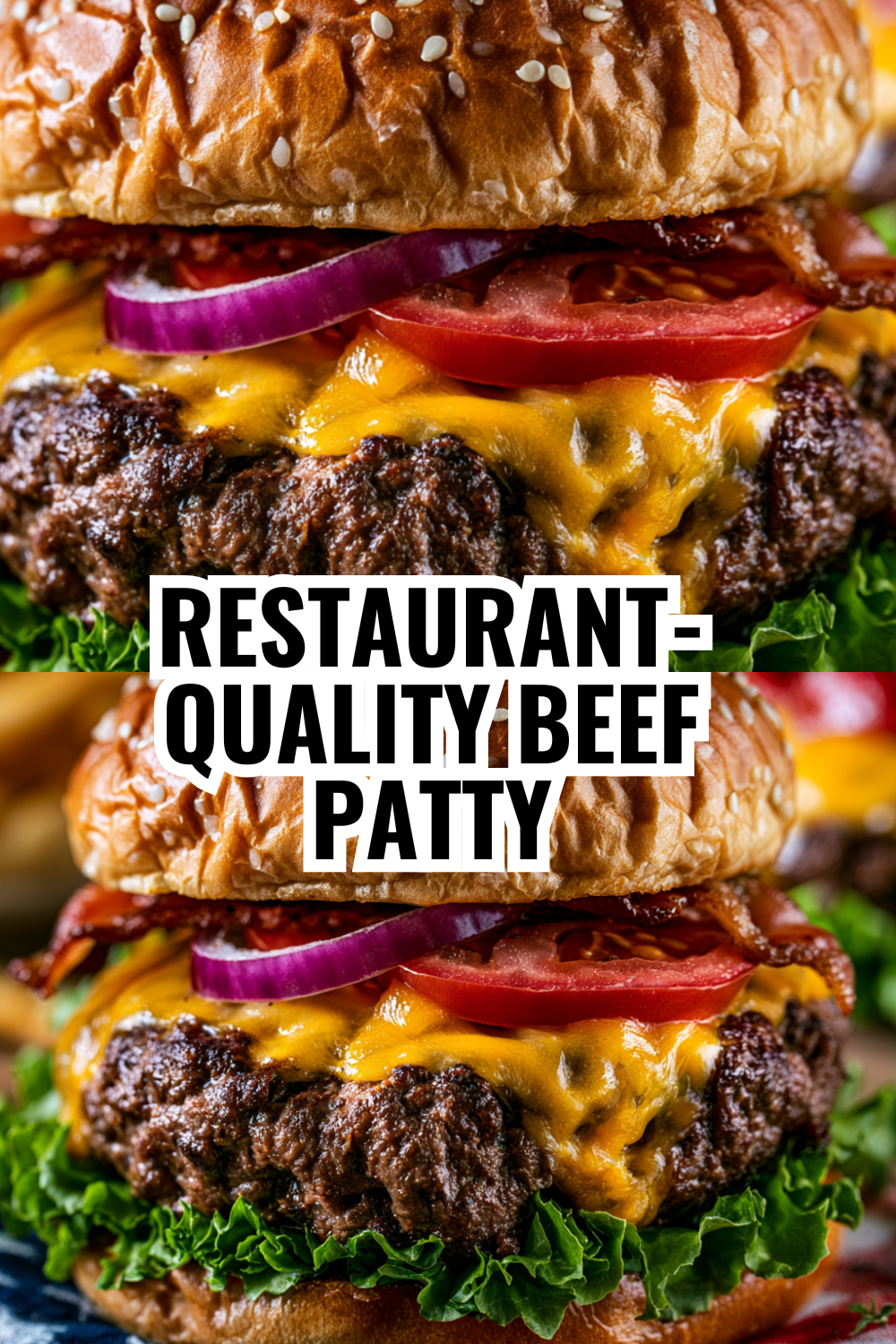 Restaurant-Quality Beef Burger at Home — Golden Crispy & Juicy Every Time
