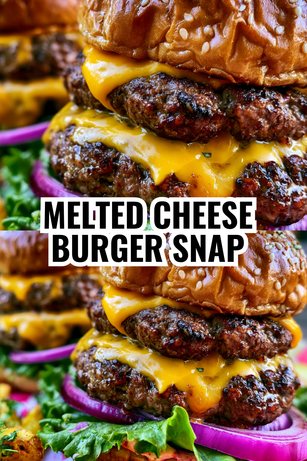 Juicy Burger Snap — Watch That Melted Cheese Pull Apart (So Satisfying!)