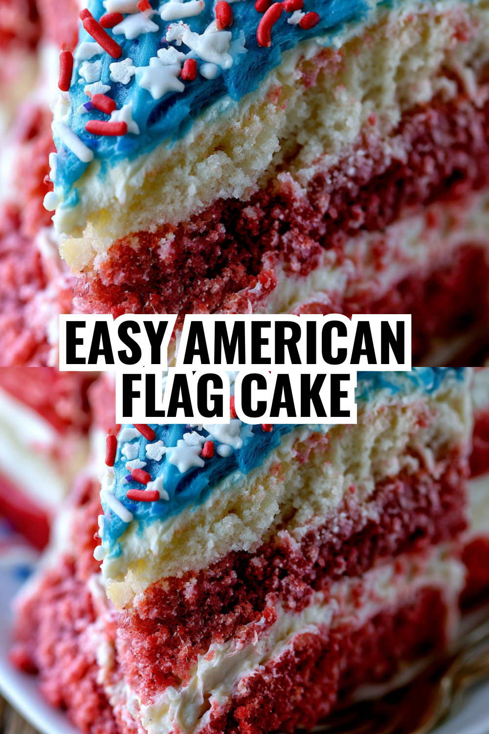 Easy American Flag Cake with Fresh Berries — Perfect for Fourth of July Party