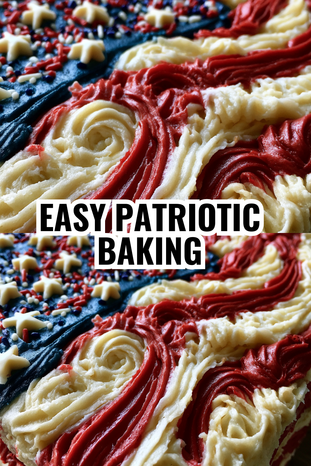 American Flag Cake Design for Beginners — No Piping Skills Required