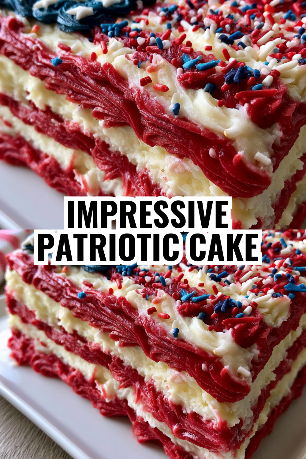 Patriotic Dessert Ideas — Berry Flag Cake for Crowds Up to Twenty People