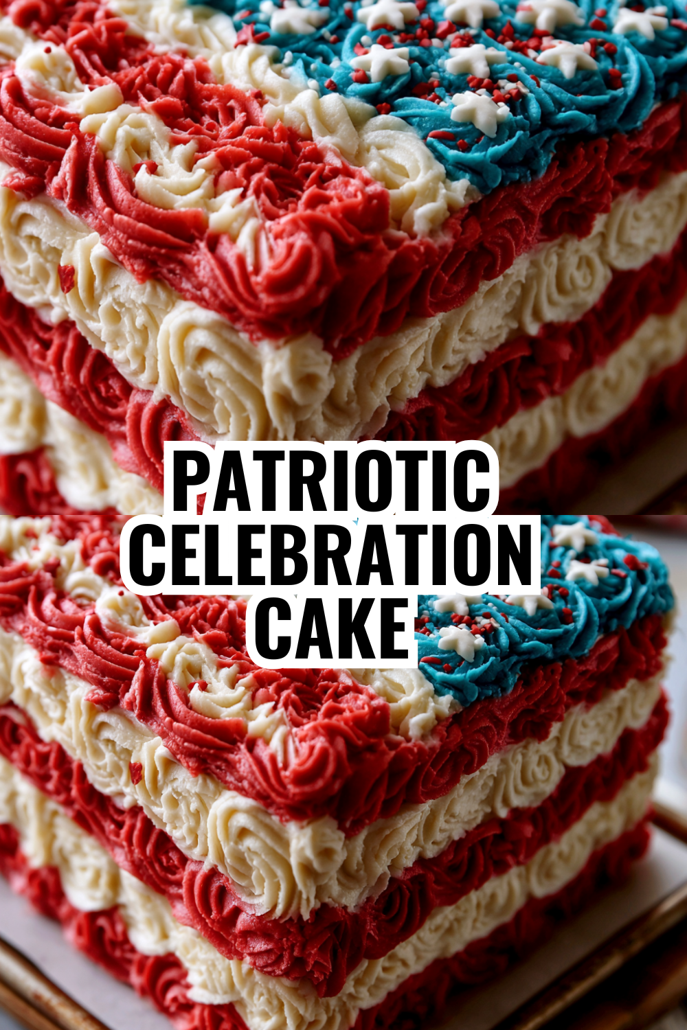 Patriotic Birthday Cake with Blueberries — Double the Flavor in Half the Time