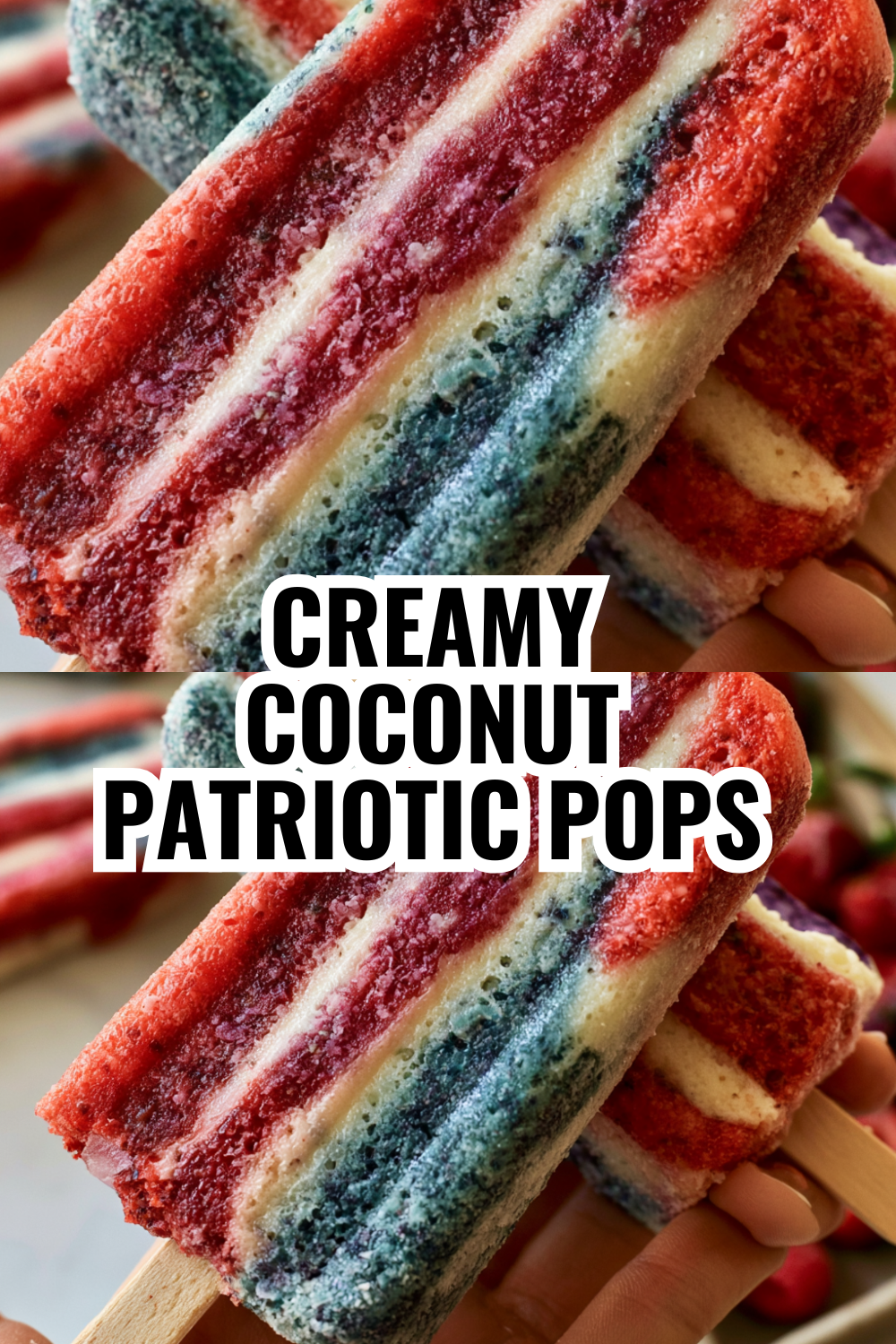 Berry-Loaded Patriotic Popsicles — Packed with Fresh Fruit for Busy Summer Days
