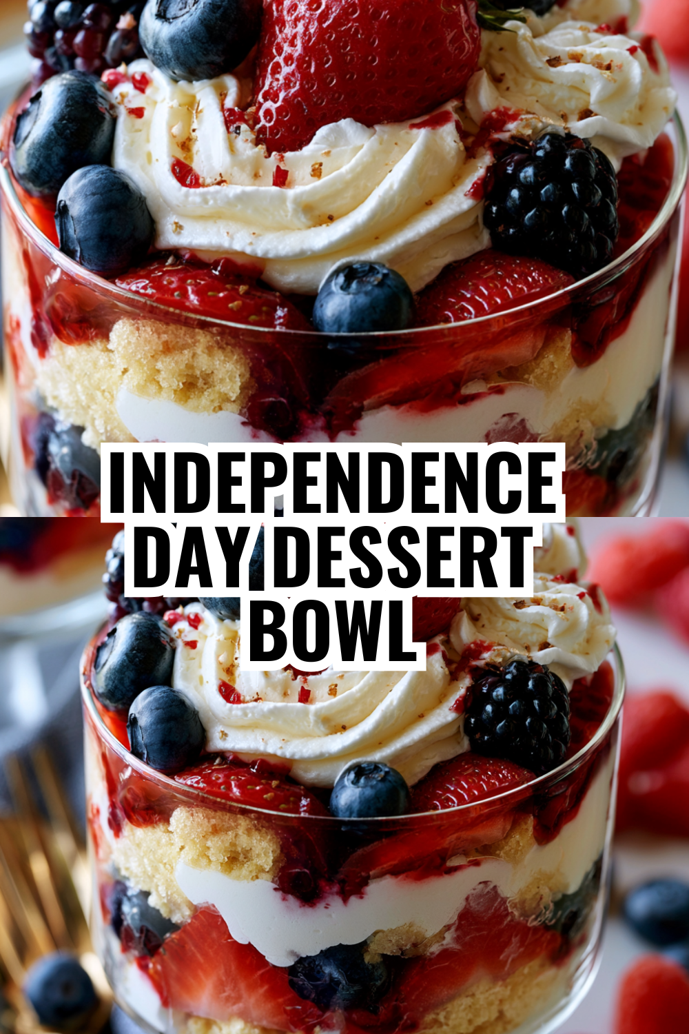 Blueberry Strawberry Trifle — The Secret to Impressive 4th of July Entertaining