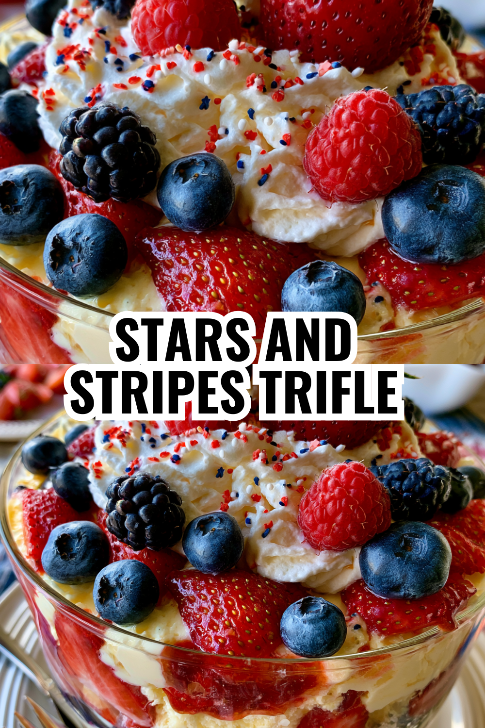 Red White Blue Cheesecake Trifle — Elegant No-Bake Dessert for Summer Parties