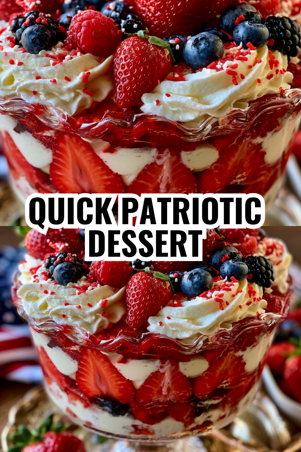 Patriotic Fruit Trifle Recipe — Restaurant-Quality Dessert Made at Home