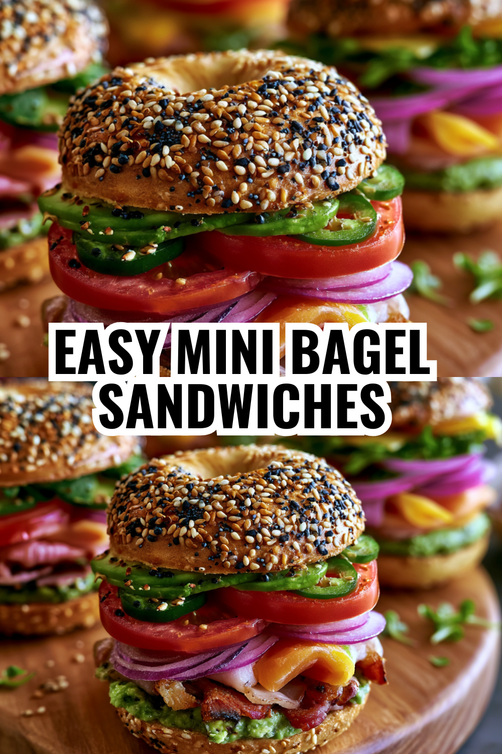 Easy Mini Bagel Sandwiches — Perfect for Picky Eater Lunch Boxes