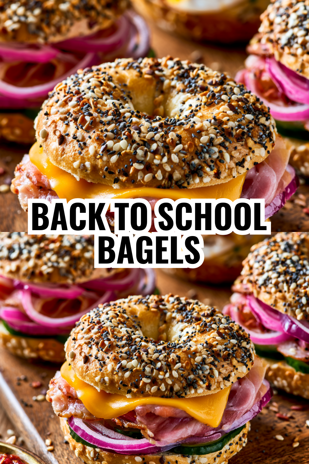 Back to School Lunch Ideas: 5 Mini Bagel Variations