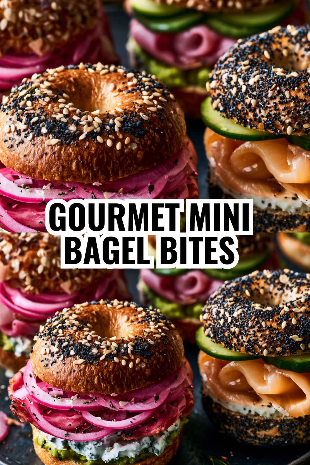 Gourmet Mini Bagel Bites for Impressing Guests at Brunch