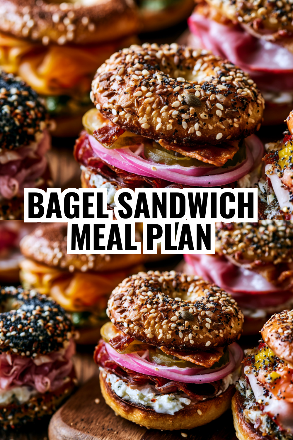 Mini Bagel Sandwich Meal Plan — One Week of Lunchbox Ideas