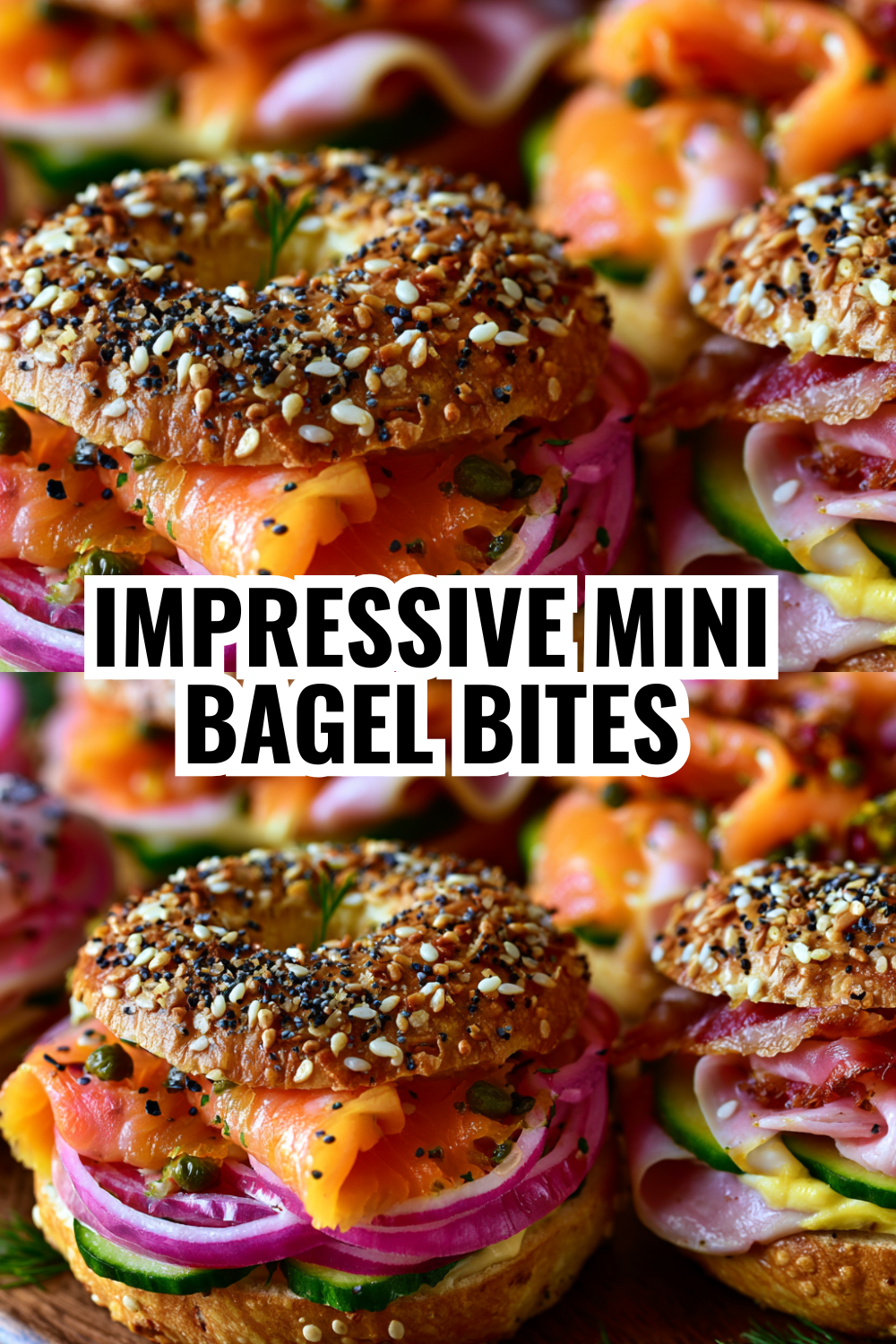Impressive Mini Bagel Bites for Hosting and School Potlucks