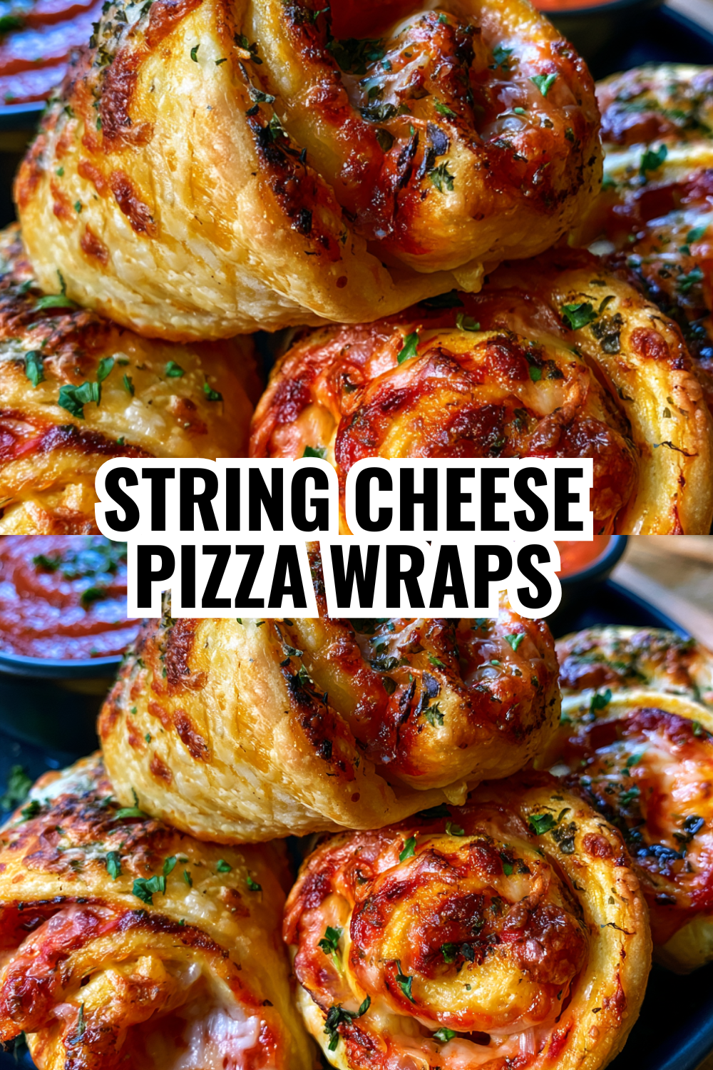 String Cheese Pizza Wraps — Only 3 Ingredients, Maximum Flavor