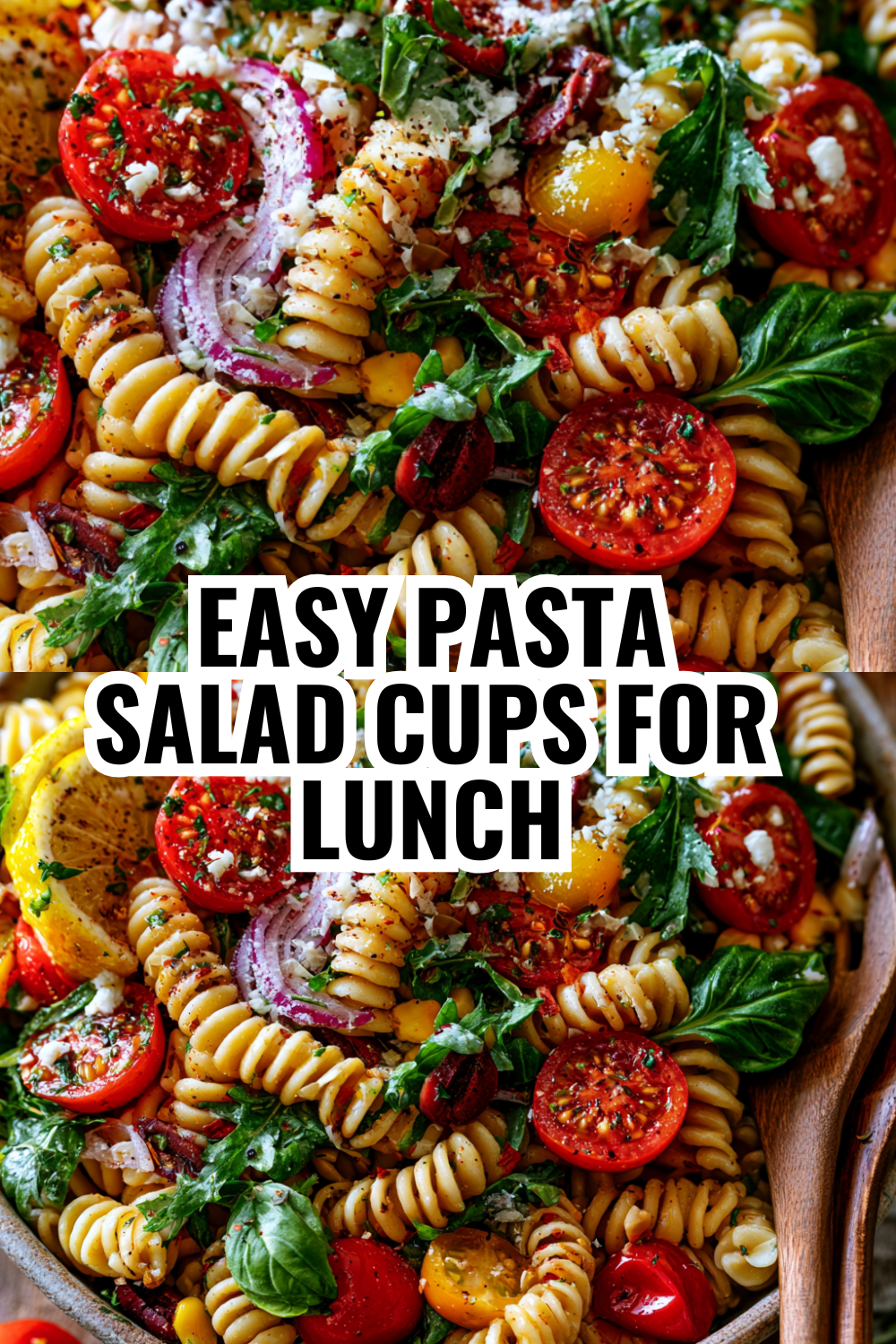 Easy Pasta Salad Cups — Perfect for Packing School Lunches All Week