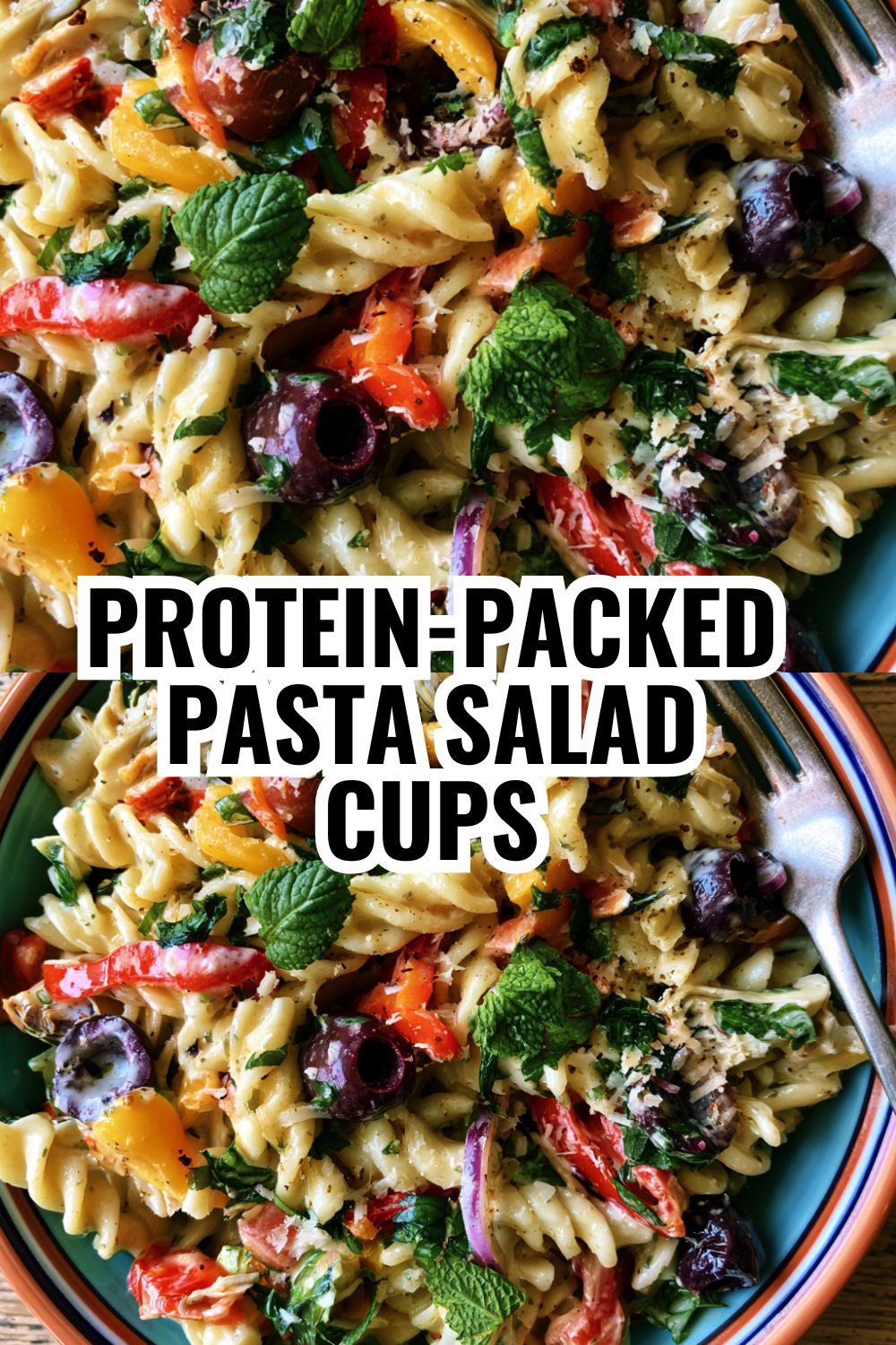 Protein-Packed Pasta Salad Cups with Chicken for Full Bellies