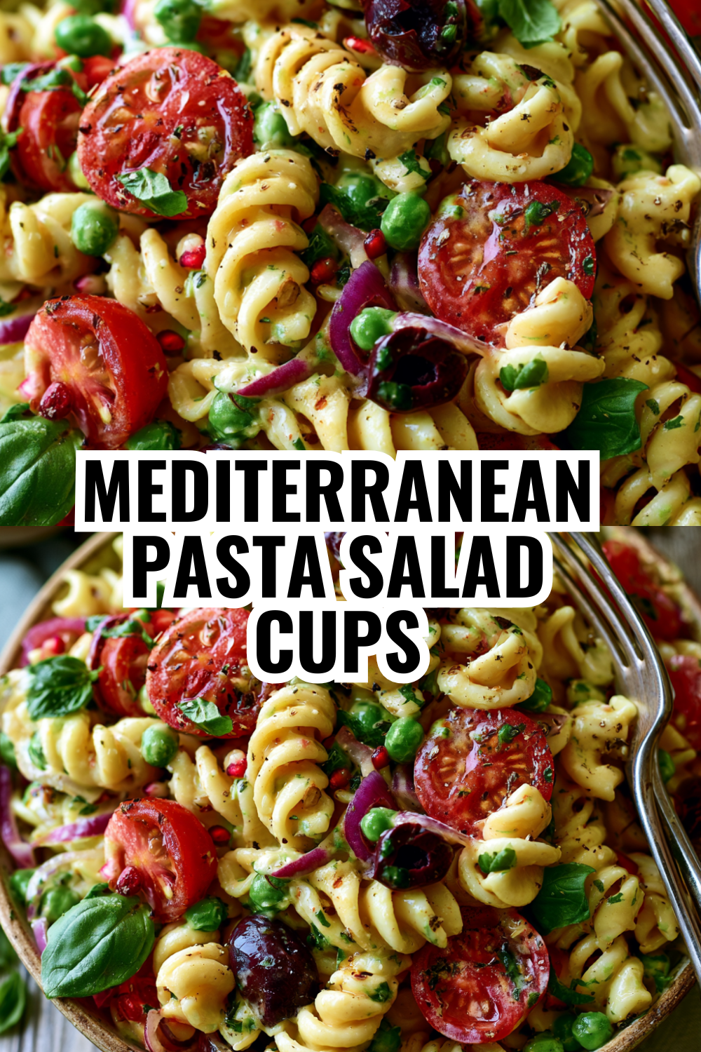Mediterranean Pasta Salad Cups Bursting with Fresh Herbs and Olives