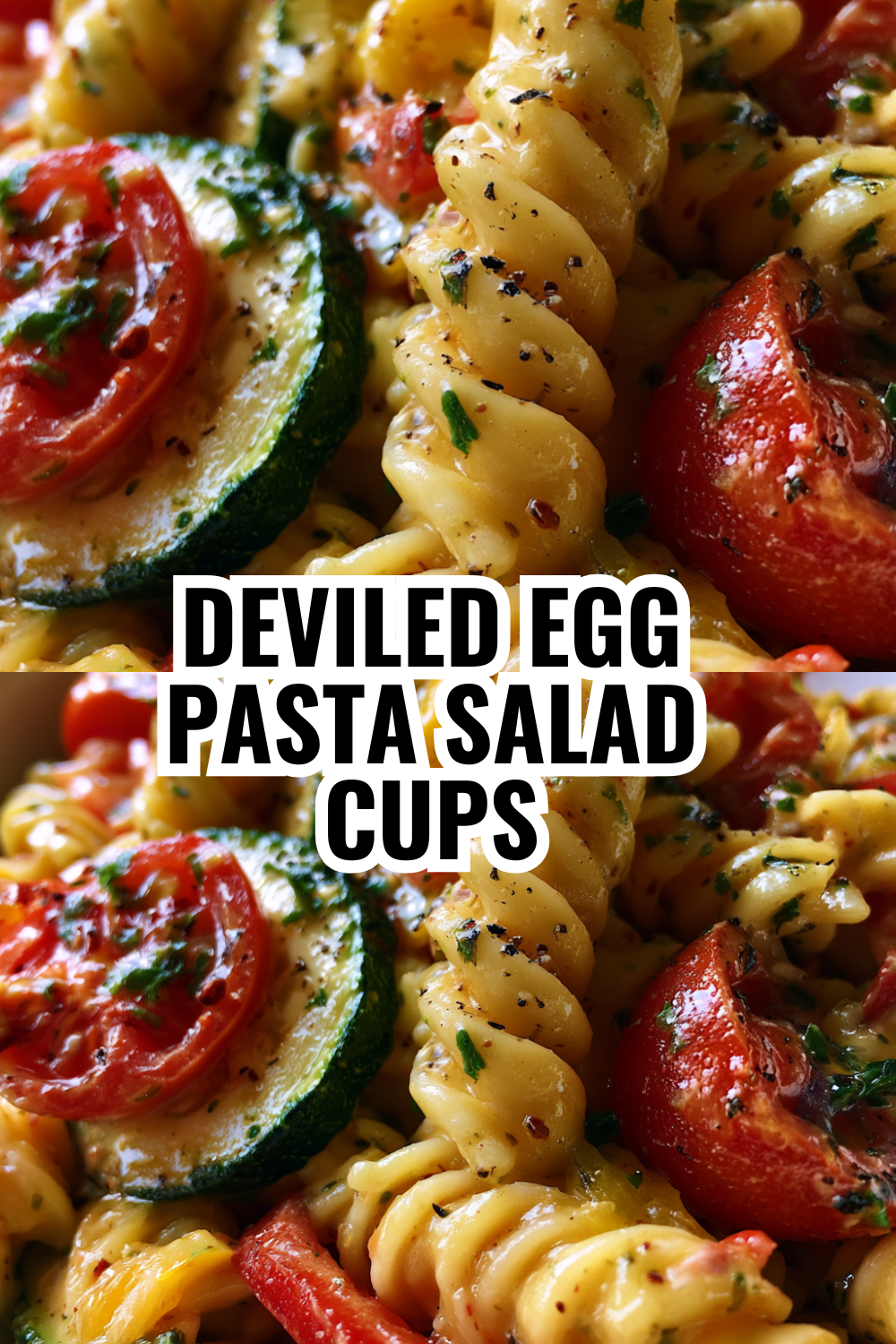Deviled Egg Pasta Salad Cups — Creamy and Crowd-Pleasing