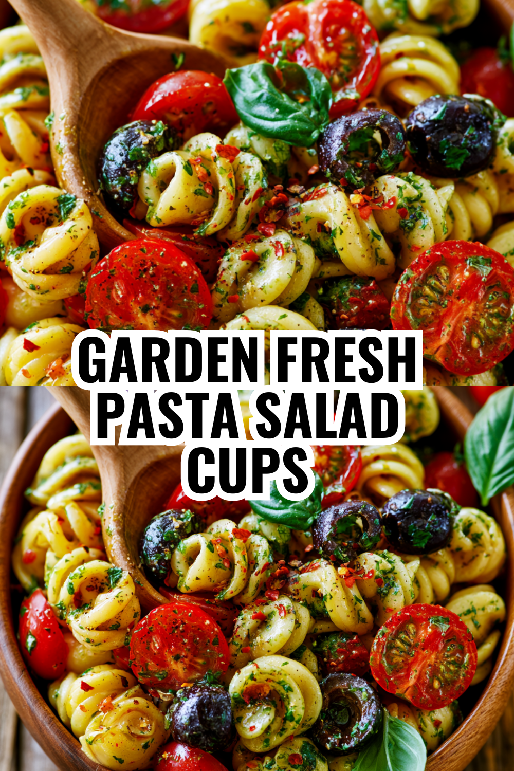 Garden Fresh Pasta Salad Cups with Seasonal Vegetables