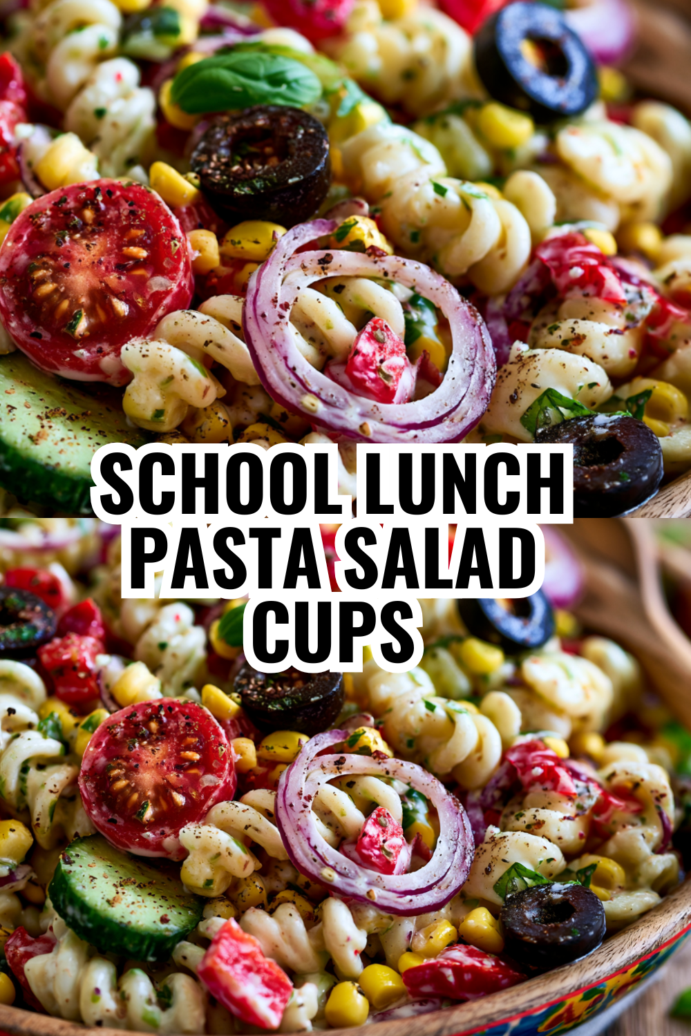 School Lunch Pasta Salad Cups That Won't Get Soggy