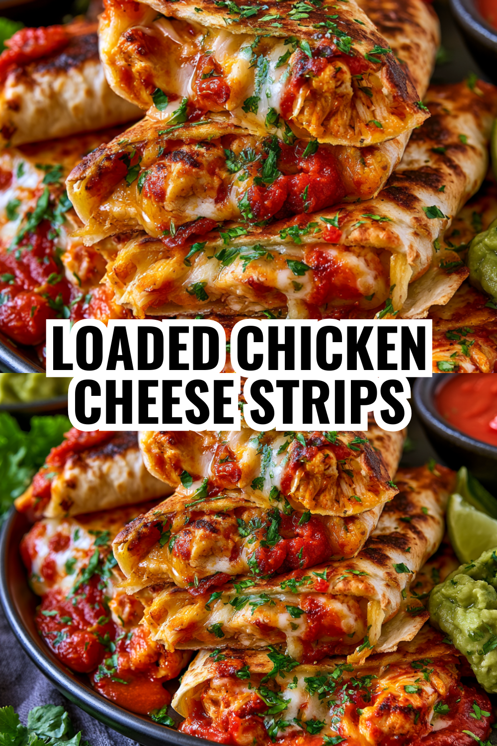 Loaded Chicken Cheese Quesadilla Strips for Packed Lunch Boxes
