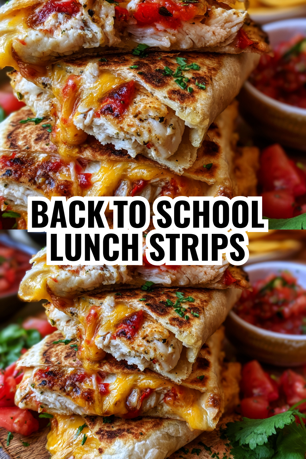 Back to School Lunch Quesadilla Strips (Make a Double Batch!)
