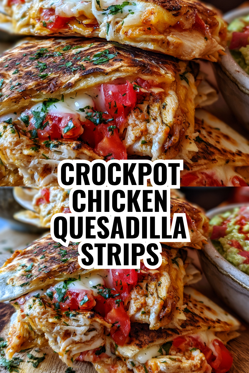Crockpot Chicken Quesadilla Strips (Dump Before Work!)