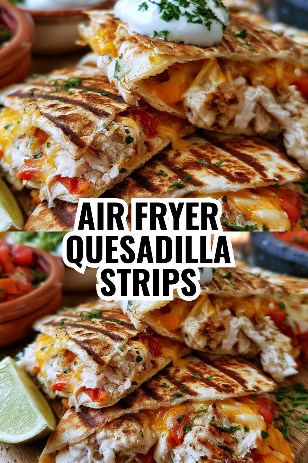 Air Fryer Quesadilla Strips Crispy and Golden in Minutes