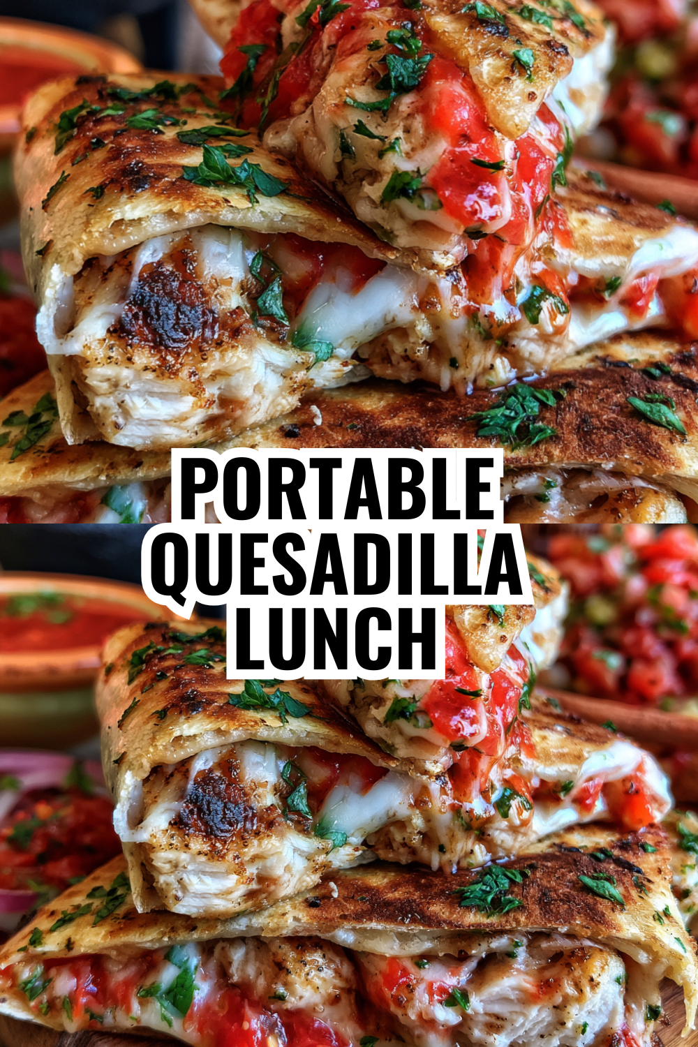 Portable Quesadilla Lunch Perfect for School or Work