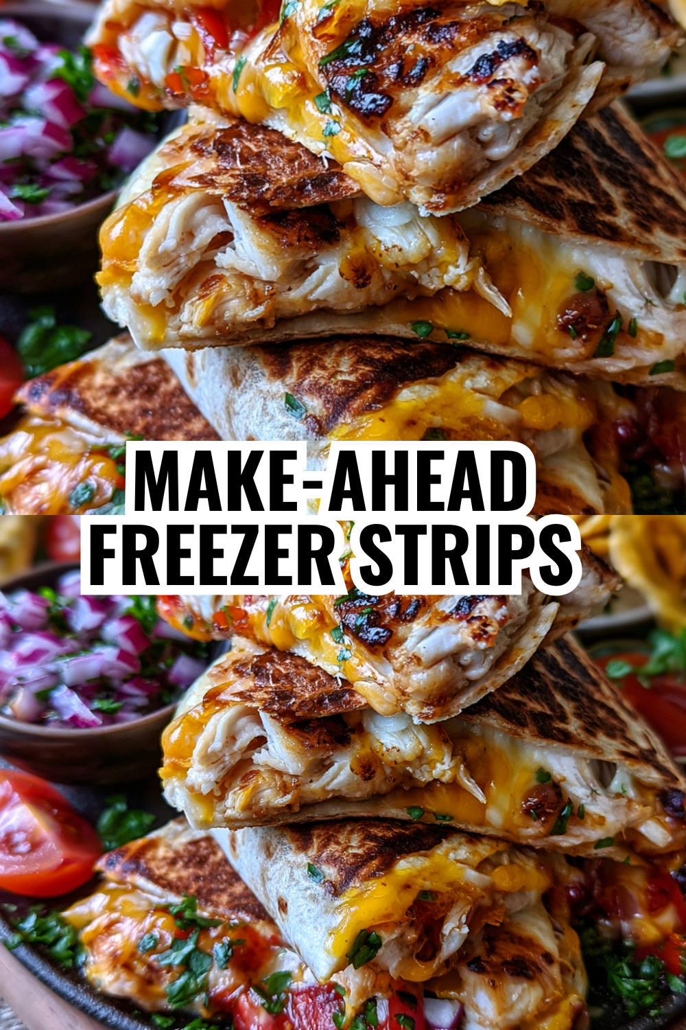 Make-Ahead Freezer Quesadilla Strips Ready Whenever You Need Them